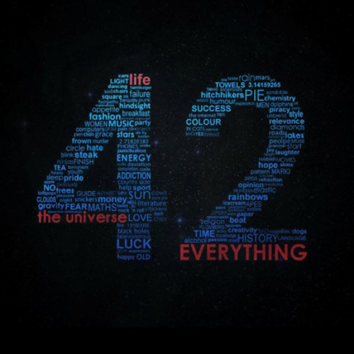 The number 42, the Answer to the Ultimate Question of Life, the Universe, and Everything